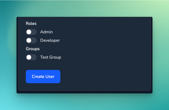 User Roles and Groups