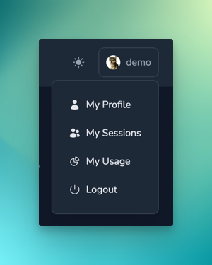 Profile Menu