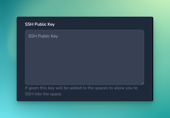 SSH Public Key