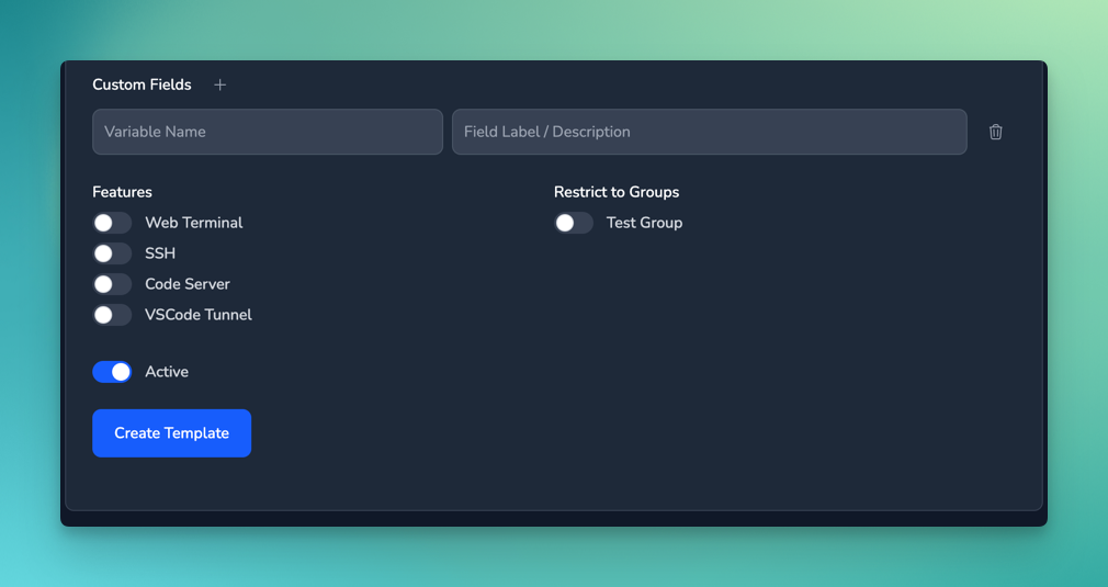 Custom Fields and Features