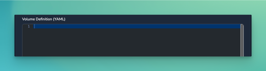 Template Volume Definition