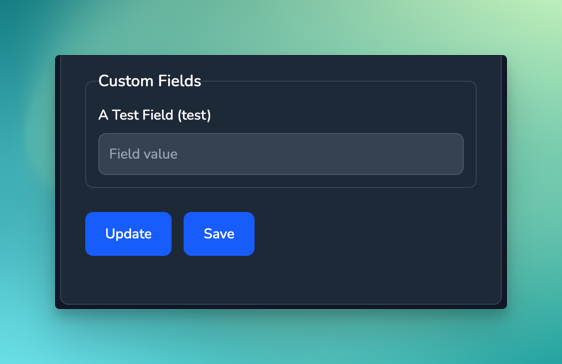 Setting the Value of a Custom Variable