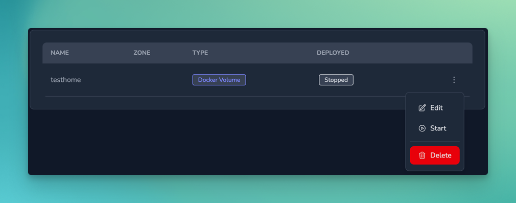 Start a Volume